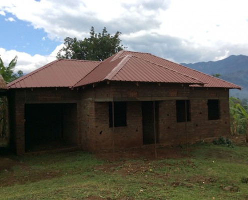 New roof on vicarage in Bududa
