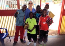 Jane going swimming with the street boys