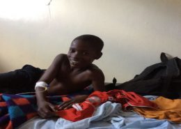 Paul in hospital with malaria