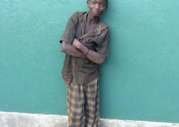 Street boy Godfrey arrives