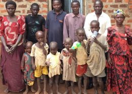 Tim with his uncles, aunts and cousins