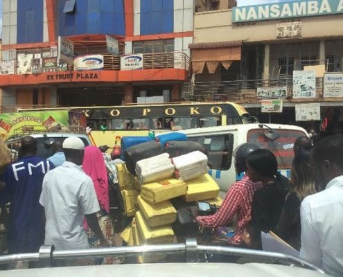 Monday traffic in Kampala