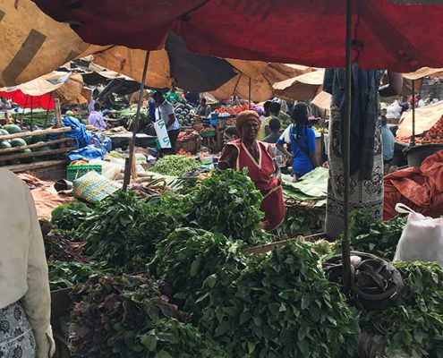 Market shopping in Kampala