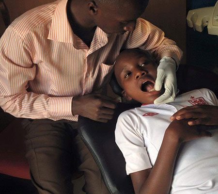 Street child Tony at the dentist