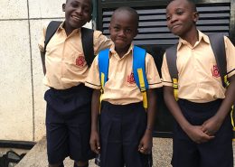 Some of the boys ready for school