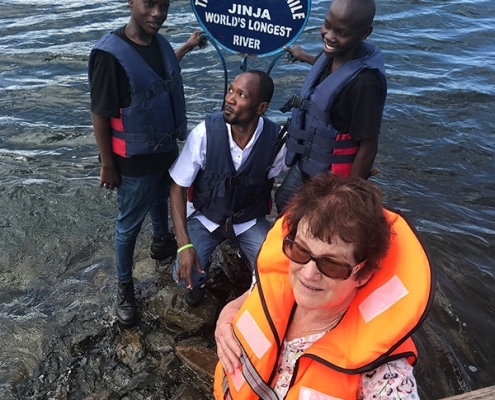 Volunteers with the street boys
