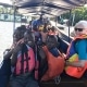 The street children on a boat trip