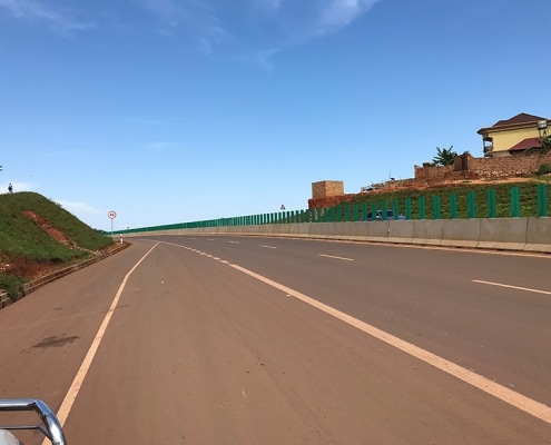 New road from Entebbe to Kampala