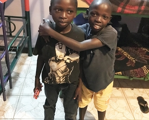 Two street children reunited