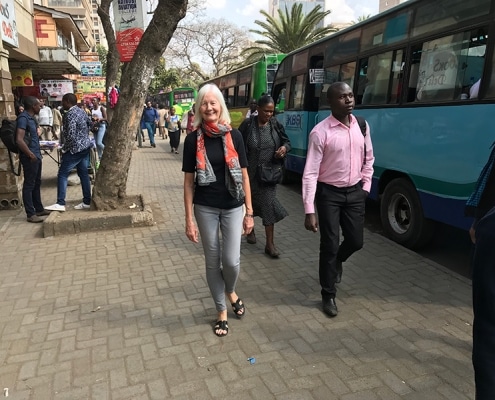 Jane out in Nairobi