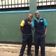 Two of our street boys preparing for training