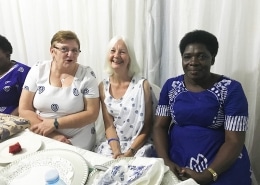 Enjoying Lynne's visit in Uganda