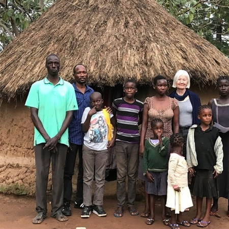One of our street boys returns to his family