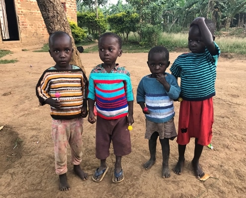 New jumpers for Ugandan children
