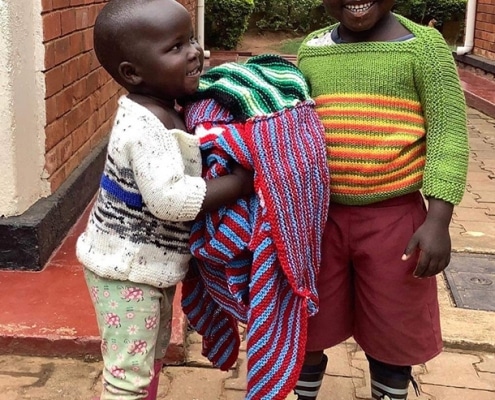 Donated clothing for Ugandan street children