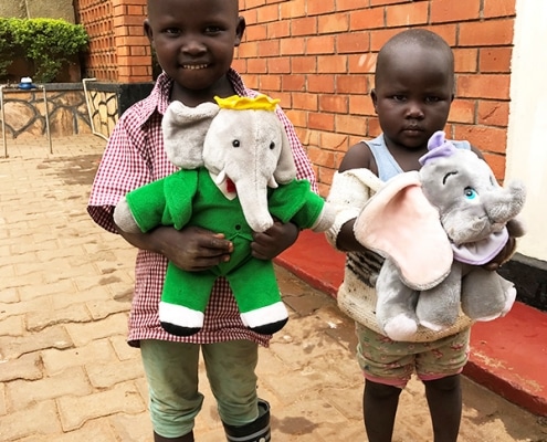 Two Ugandan street children