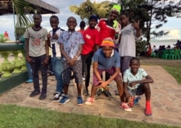 Street boys posing