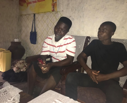 Street child and his sister together