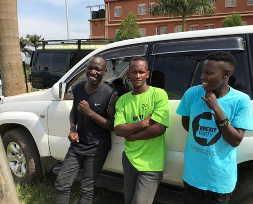 Three former street boys