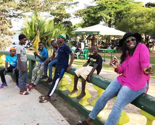 Tolu with our street children