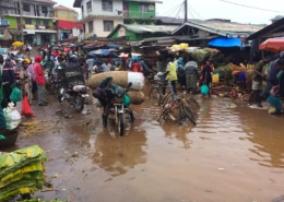 Flooded Ggaba market in Uganda