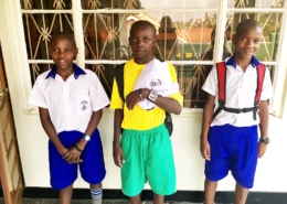 Three Ugandan street boys
