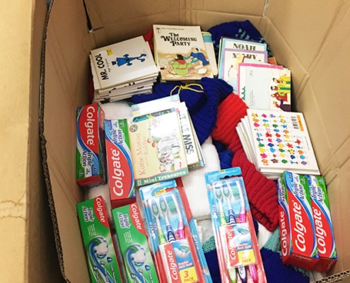 Donated parcels sent to Uganda
