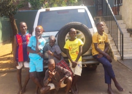 Younger former street boys at George's Place
