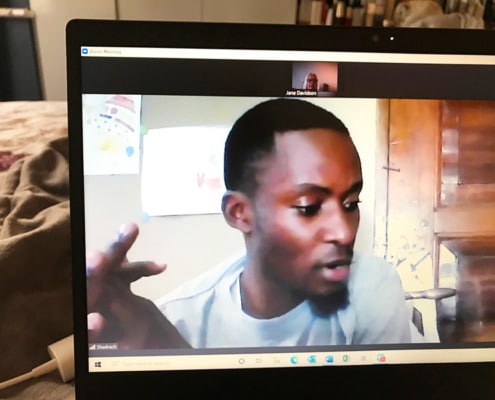 Zoom meeting with Shadrach
