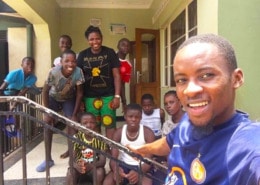 Workers and our boys at the Charity