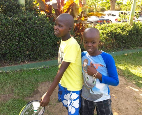 Two former street children in Uganda
