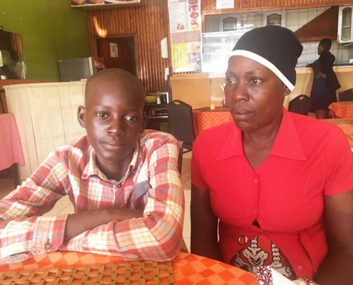 Omoding and his mother