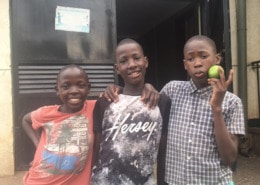 Three of our former street children