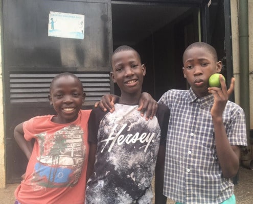 Three of our former street children