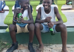 Two boys at George's Place