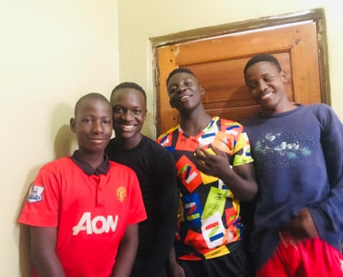 Four of our former street children