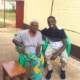 One of our staff with his grandma