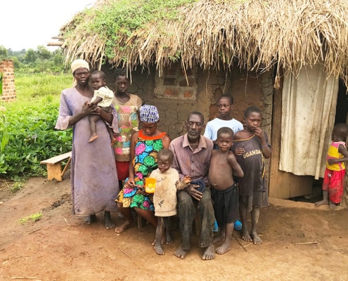 Daniel's family in Kayunga