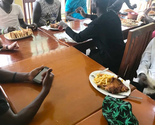 Ugandan Christmas lunch