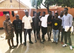 Former street boys going to High School