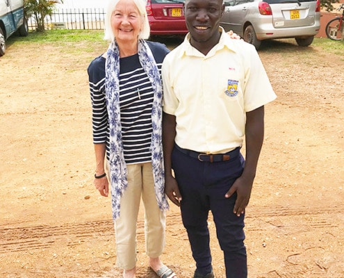 Visiting a former street boy in Maranatha