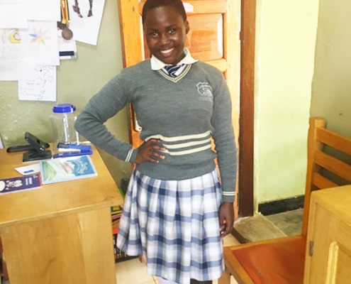 A girl we are sponsoring in Uganda