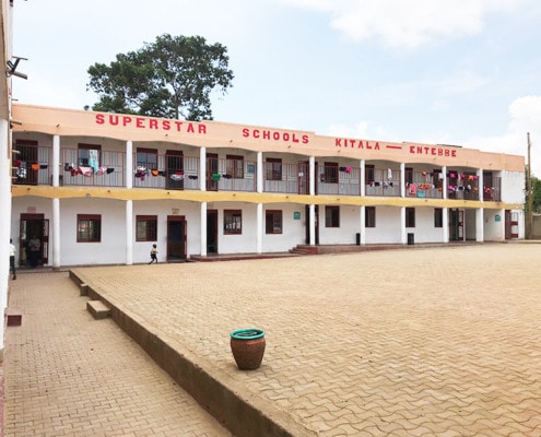 The school next to our new charity home