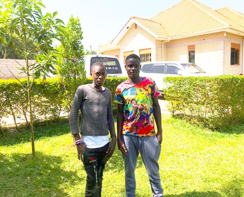Two of our boys at the new charity house