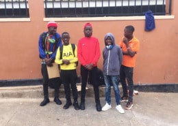 Some of our boys going home for Easter holidays