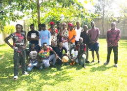 The boys at Homes of Promise with Tresor
