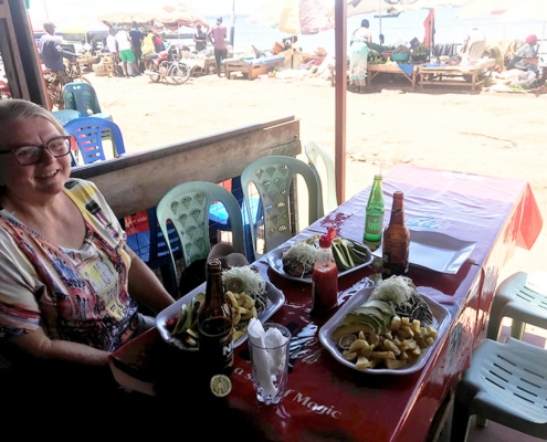Lunch at Ggaba market