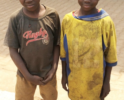 Two street children arriving in 2017