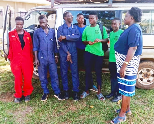 Some of our boys at Vocational College