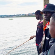 Fishing for supper in Uganda